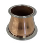 Переход медный под кламповое соединение 3-4" дюйма DN76-DN102  (полированный)